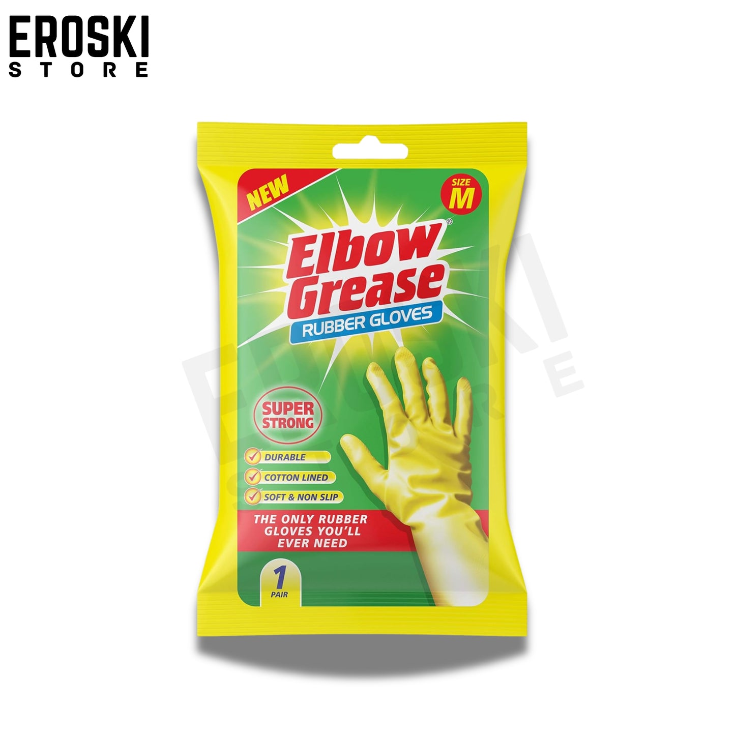 Elbow Grease Rubber Gloves Cotton Lined