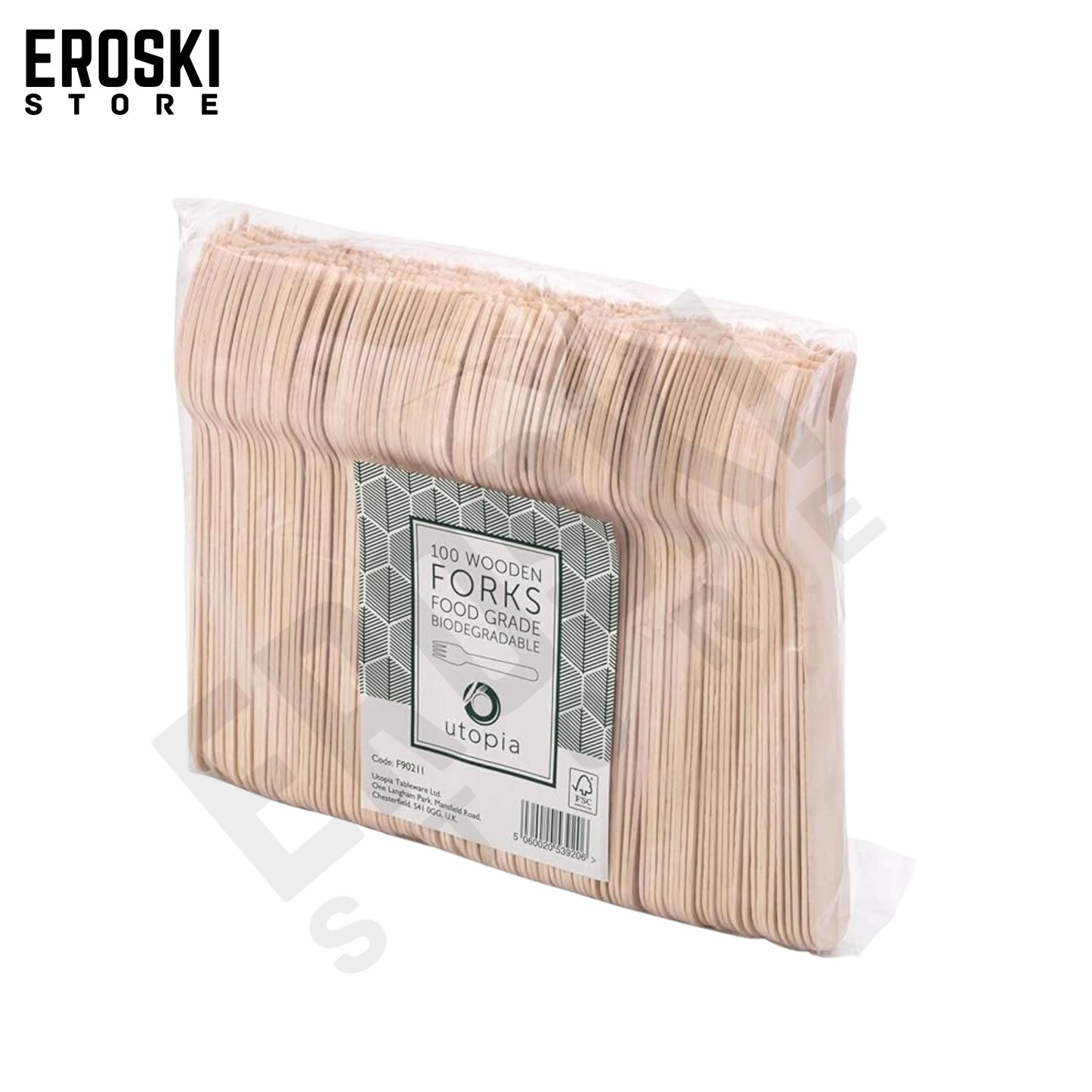 ABENA Gastro-Line 16cm Wooden Disposable Forks