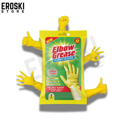 Elbow Grease Rubber Gloves Cotton Lined